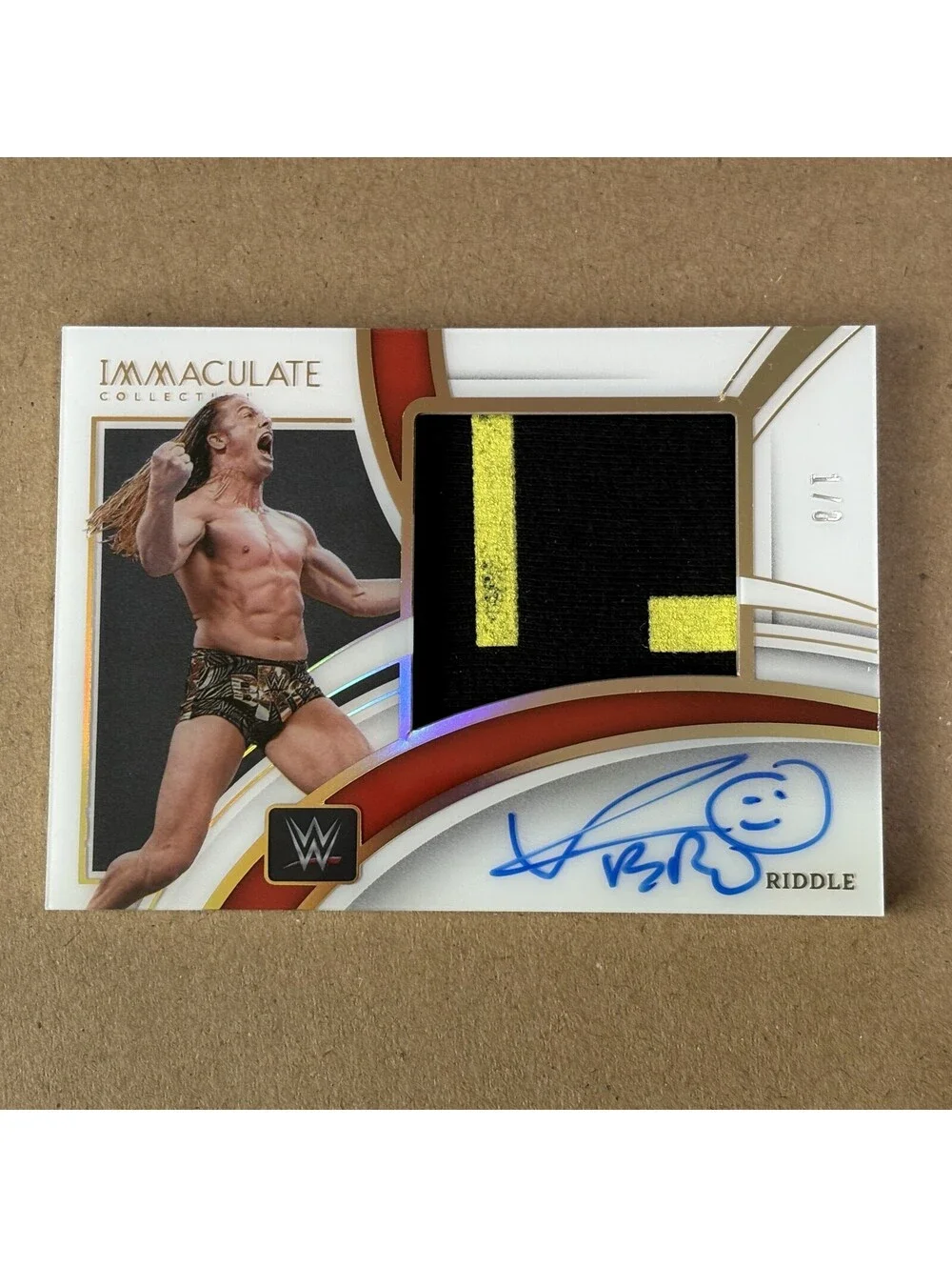 2022 Panini Immaculate WWE Matt Riddle #PM-RDL Premium Relic Auto Acetate #/8